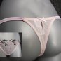 large young attitude miss bow pink satin thong BNWT