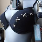Lepel Kisses padded Black Ivory Bikini top 38a/b BNWT