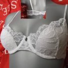34b ex Ann Summers white lace padded underwired bra BN