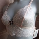 34b charnos sexy pink lace bo peep bustier top BNWT