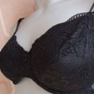 34e ex store black all lace cup underwired bra BNWT