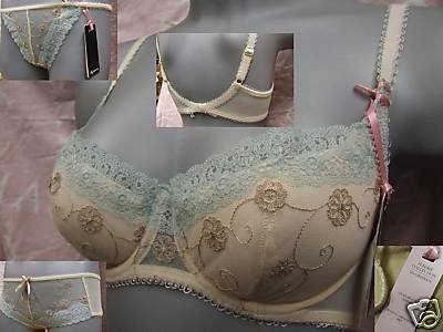 32b Gossard cream lace Fleurie Padded Balcony Bra BNWT