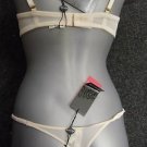Gossard ivory Satin Superboost thong size s 10 to 12 BN