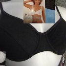 36b black pretty polly cotton underwired soft bra bnwt