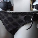 discover mademoiselle black fondant knickers size 16