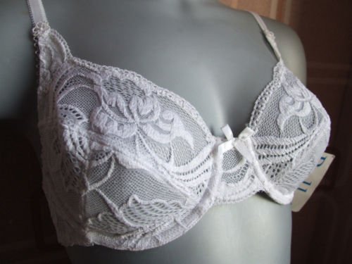 34b ballet white floral lace underwired bra BNWT