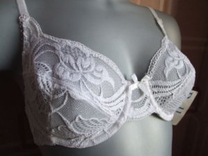 34b ballet white floral lace underwired bra BNWT