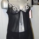 lepel chemise thong set black silver size 18 BNWT