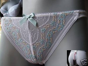 GOSSARD GARLAND tanga knickers size xl 16/18 white BNWT