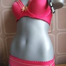 gossard hot pink brazilian brief knickers size 8/10 xs
