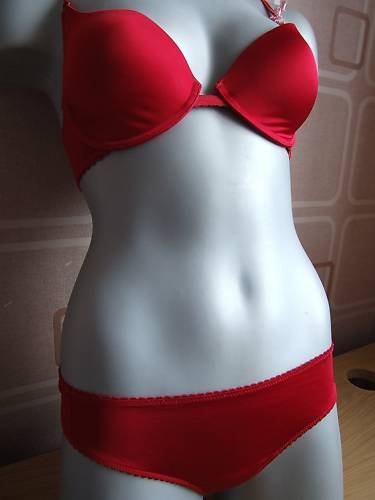 32g sunset red gossard Cosmetix moulded Plunge Bra BN