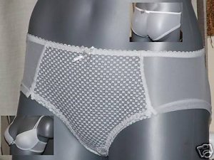 size 12 ex m&s white body style short knickers bnwt
