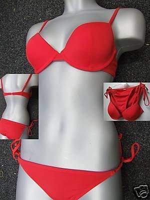 bikini set ex stores padded in red size 18 BNWOT