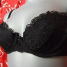 36a gossard black lace altogether balcony padded bra BN