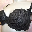 34b black embroidery lace ballet underwired bra bnwt
