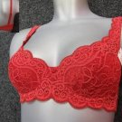 34a Triumph Amourette 300 Bra coral red oq padded BNWT