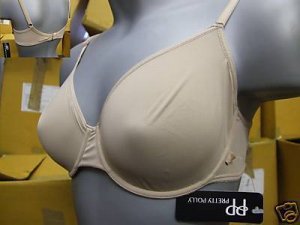 34a natural pretty polly microfibre underwired bra bnwt