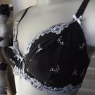 32e black embroidery honeytrap underwired bra BNWOT