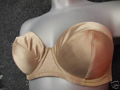 34d gossard natural superboost strapless satin bra BNWT