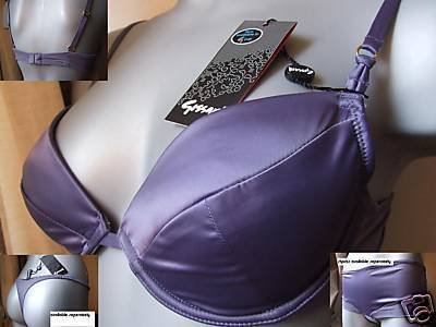 36b gossard twilight satin superboost pushup bra bnwt