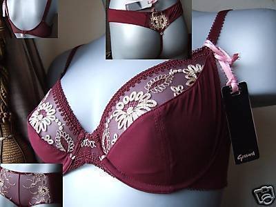 34f Gossard tresor ruby 3/4 cup lycra wired bra BNWT