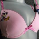 30c disney mickey minnie mouse pink cotton push up bra