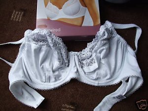 36b m&s white lace rose trellis underwired bra bnwot