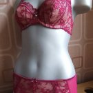size 8 m&s autograph short brief dark red lace BNWOT