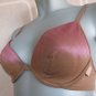 ELLE 34b brown & pink glitter padded plunge bra BNWOT