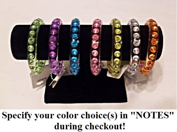 Beautiful Gemstone Bangle or Bracelet, specify your color(s) during checkout