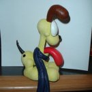Odie resin Elby Christmas stocking holder hanger figurine