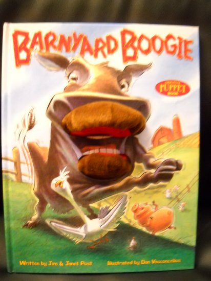 Barnyard Boogie Puppet Hard Cover Book by J. Post 2003 (HC46)