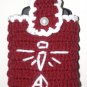 cutest Angelslite cell phone case burgundy with Angelslite logo
