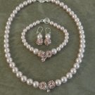 lady Angelslite beautiful pink necklace set