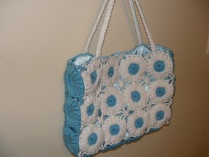 blue summer tote