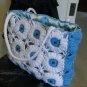 blue summer tote