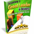 Becoming A Great Leader In Business