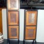 Set of two picture candle holders