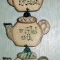 Handmade Country Wood Craft Teapot