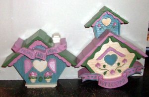 Vintage Home Interior Wall Plaques Bird Houses