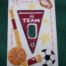 HOME INTERIORS KIDS SPORTS SWITCH PLATE COVER