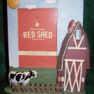 Farm Scene Metal Photo Frame - Red Shed - BRAND NEW