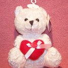 White Bear W/Red Velvet Heart - For Valentine's Day, Easter Basket or Mother’s Day Gift! NEW
