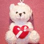 White Bear W/Red Velvet Heart - For Valentine's Day, Easter Basket or Mother’s Day Gift! NEW