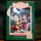 Vintage HALLMARK 1988 KEEPSAKE CHRISTMAS ORNAMENT ~ SHALL WE DANCE - SANTA AND MRS. SANTA