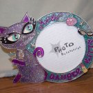 Sparkly Ms. Kitty Metal Photo Frame
