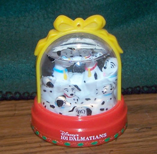 1996 Walt Disney Christmas SNOWGLOBE 101 Dalmatians
