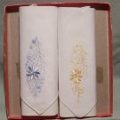 2 Beautiful Vintage Handkerchiefs