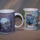 GIBSON CHINA "JOHN DEERE" MUGS NOSTALGIC 1899 & REINDEER CULTIVATOR