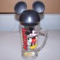1980’s Mickey Mouse Glass Cup Mug with Mouse Ear Lid